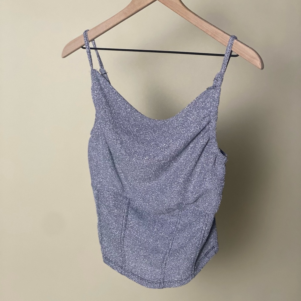 Willow & Root silver sparkle tank